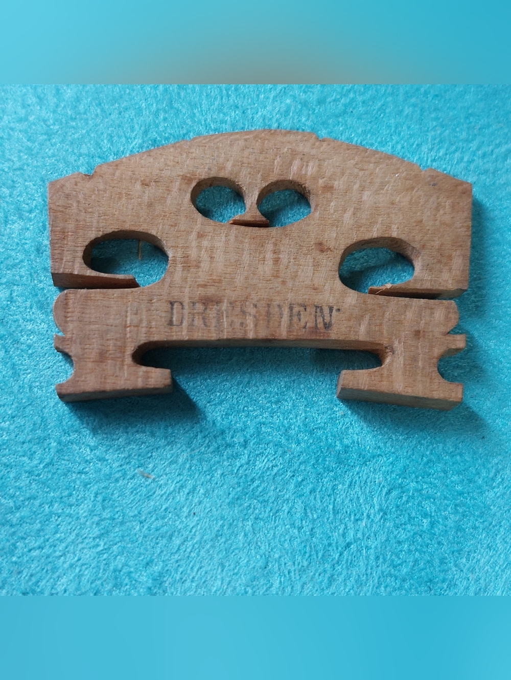 Dresden 4/4 Violin Bridge Blank, NOS, Vintage, Maple Wood, Estate Item